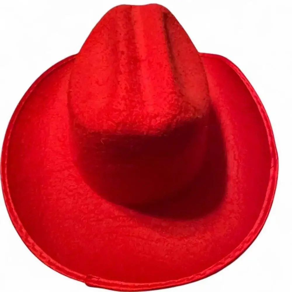 Rinco Kids Red Felt Cowboy Hat Western Costume Accessory